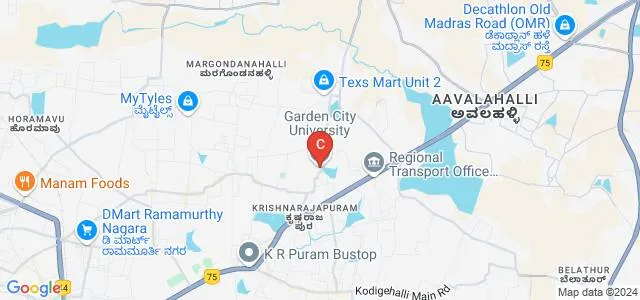 Garden City College of Science and Management Studies, Bangalore Map