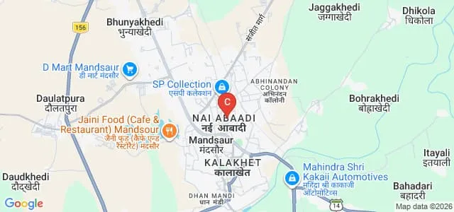 Miracle Nursing College, Mandsaur Map