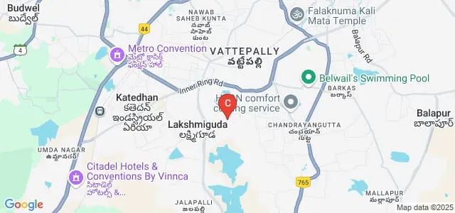 Mahaveer Institute of Science and Technology, Hyderabad Map