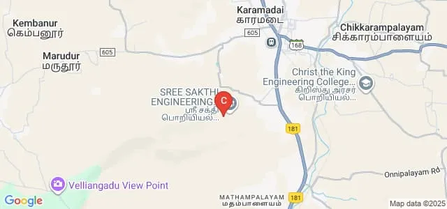Sree Sakthi Engineering College, Coimbatore Map