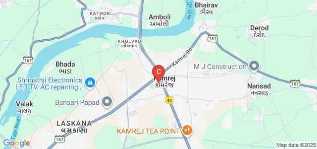 Shree JS Bhakta and Shree KM Bhakta Arts and Shree AN Shah Science and Shree NF Shah Commerce College, Surat Map