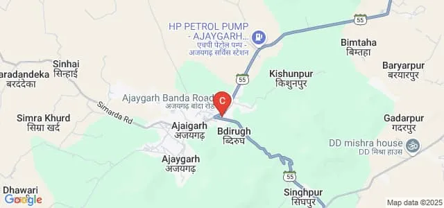 Rajeswari Mahavidyalaya, Panna Map