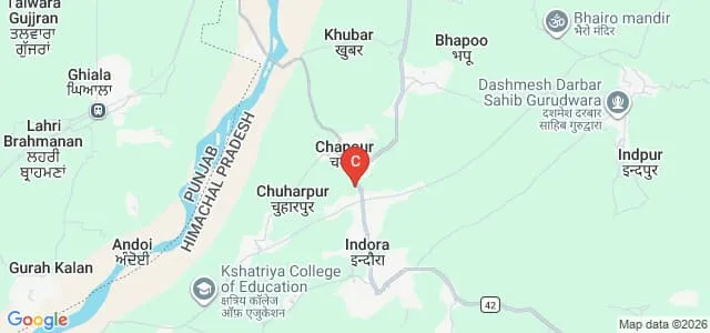 Government Degree College, Indora Map