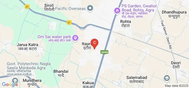 Raja SP Singh Degree College, Agra Map