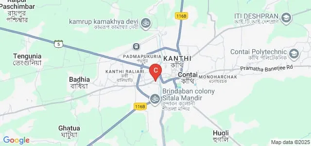 Prabhat Kumar College, Purba Medinipur Map