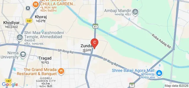 Shree Swaminarayan College of Pharmacy, Zundal Map