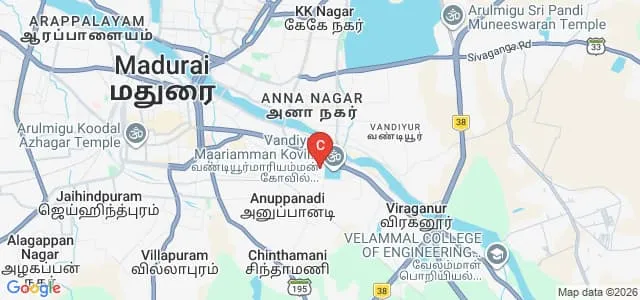 Thiagarajar College of Preceptors, Madurai Map