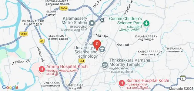 Department of Polymer Science and Rubber Technology, Cochin University of Science and Technology, Ernakulam Map