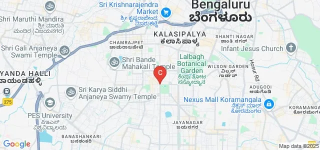 VV Pura College of Science, Bangalore Map