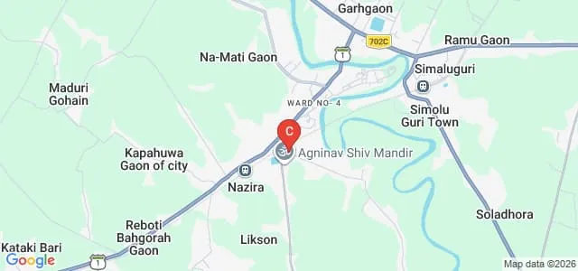 Nazira College, Sivasagar Map