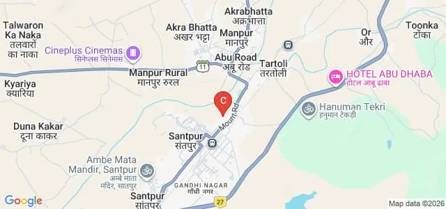 Shri Mati Chandrawal Gupta Mahila Shikshak Prashikshan Mahavidyalaya, Abu Road Map