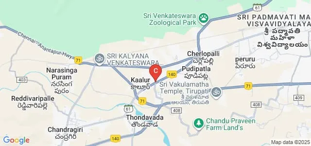 Sri Vikas College of Nursing, Tirupati Map