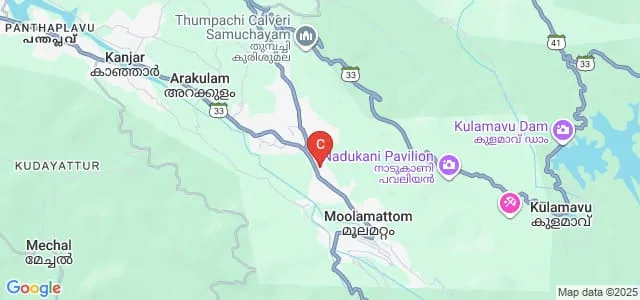 Bishop Vayalil Medical Centre School of Nursing, Idukki Map
