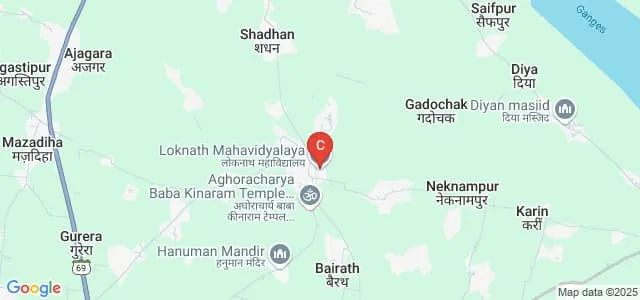 Loknath Mahavidyalaya, Chandauli Map