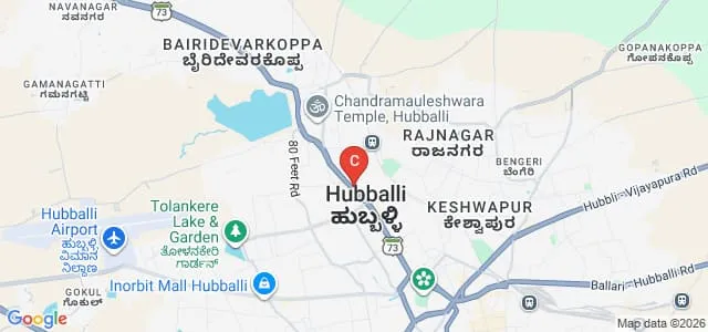 PC Jabin Science College, Hubli Map