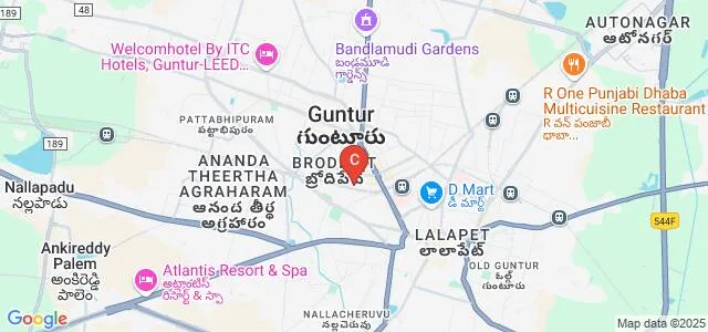 Career Degree College, Guntur Map