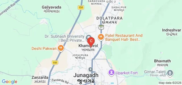 Dr Subhash Mahila College of Education, Junagadh Map