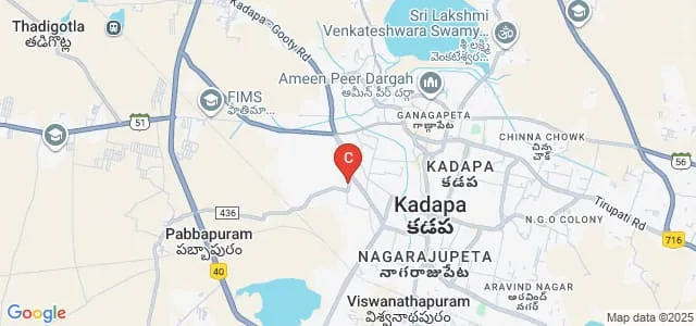 Sri Vijaya Jyothi College of Nursing, Kadapa Map