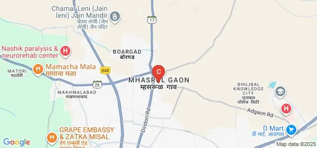 Santosh Law College, Mhasrul Map