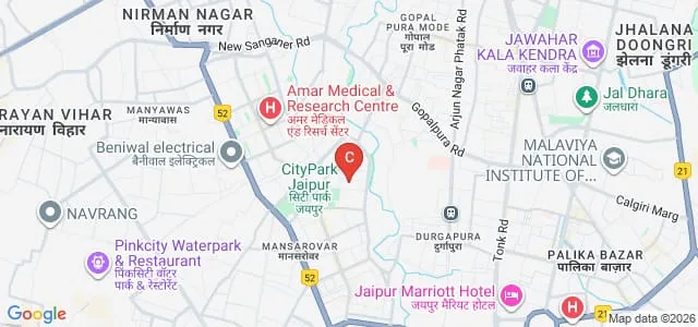 Tagore Nursing College, Jaipur Map