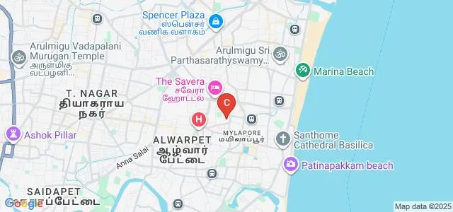 Ramakrishna Mission Vivekananda College, Chennai Map
