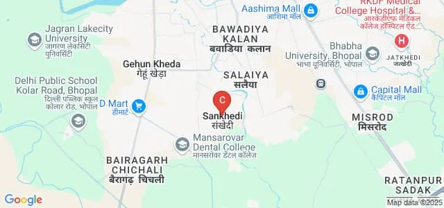Chouhan College of Education, Bhopal Map