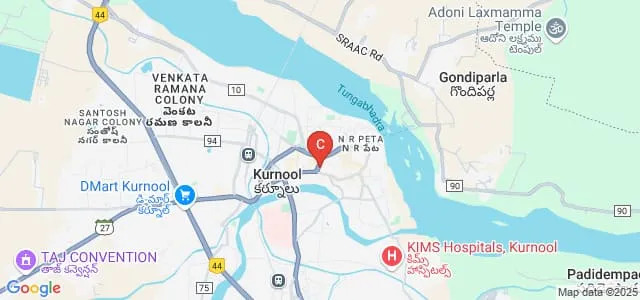 Dr Abdul Haq Unani Medical College and Hospital, Kurnool Map
