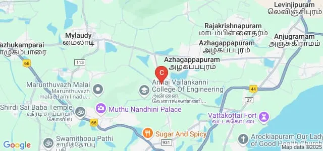 Annai Vailankanni College of Engineering, Kanyakumari Map