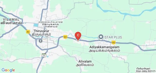 Thiru Vi Ka Government Arts College, Thiruvarur Map