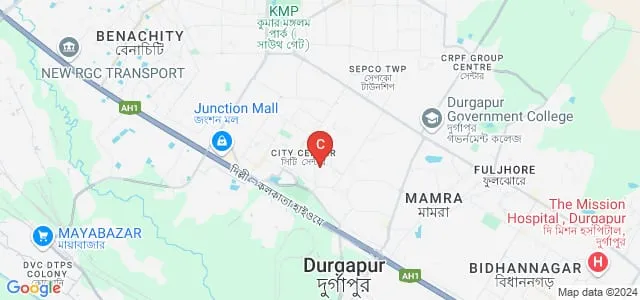 Durgapur Institute of Nursing and Paramedical Science, Durgapur Map