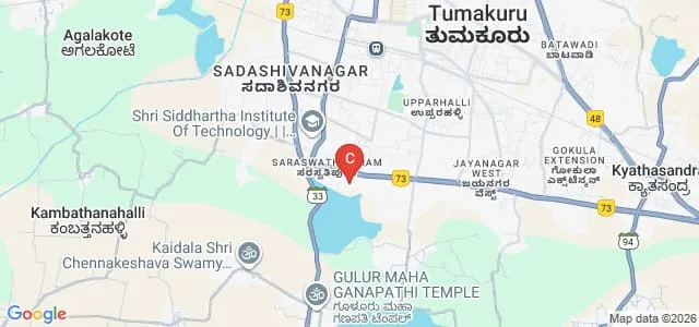 Ashwini Nursing College, Tumkur Map