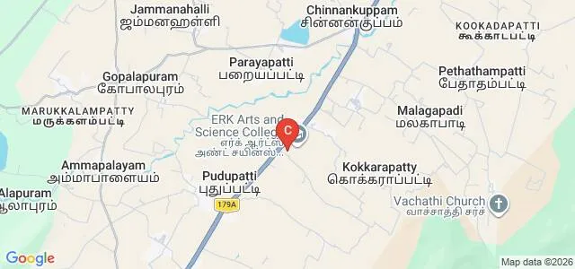 ERK College of Nursing, Dharmapuri Map