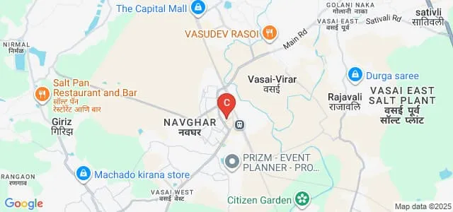 Vidyavardhini's College of Engineering and Technology, Vasai Map