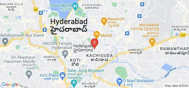 Nrupatunga Institute of Technology and Management, Hyderabad Map