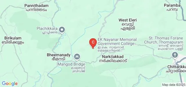 EK Nayanar Memorial Government College, Elerithattu Map