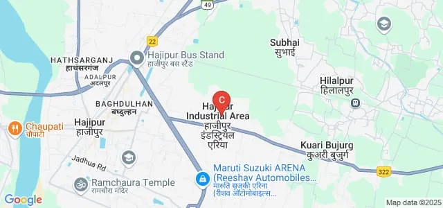 Central Institute of Petrochemicals Engineering and Technology, Hajipur Map