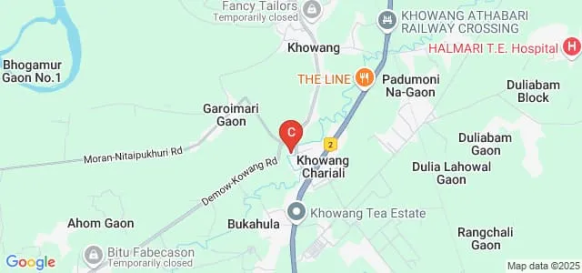 Pithubar Girls Degree College, Khowang Map