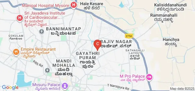 D Banumaiahs Polytechnic, Mysore Map