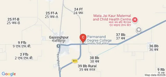 Parmanand Degree College for B Ed, Gajsinghpur Map