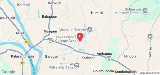 Aska Science College, Aska Map