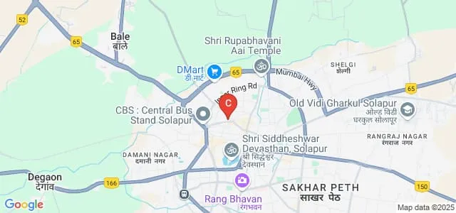 Gandhi Natha Rangaji Homoeopathic Medical College, Solapur Map
