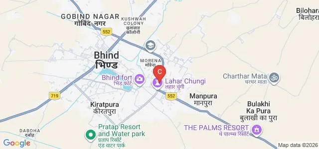 Vidya Vahini Shiksha Mahavidyalaya, Bhind Map