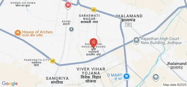 GD Memorial College, Jodhpur Map