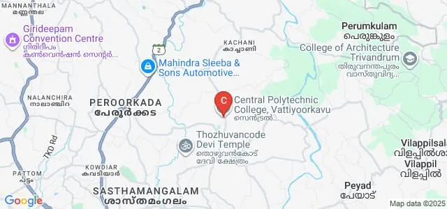 Central Polytechnic College, Thiruvananthapuram Map