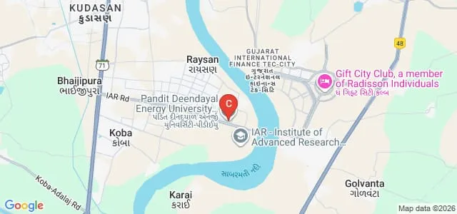 School of Law, Pandit Deendayal Energy University, Gandhinagar Map