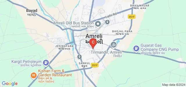 Shree Tulsibhai Ranchhodbhai Tanti M Sc IT and CA Mahila College, Amreli Map