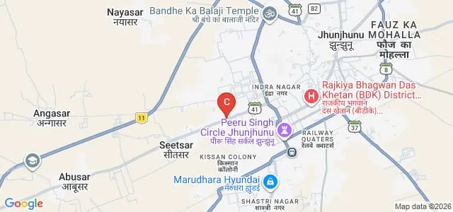 Ganpat Ram Dhukia TT College, Jhunjhunu Map