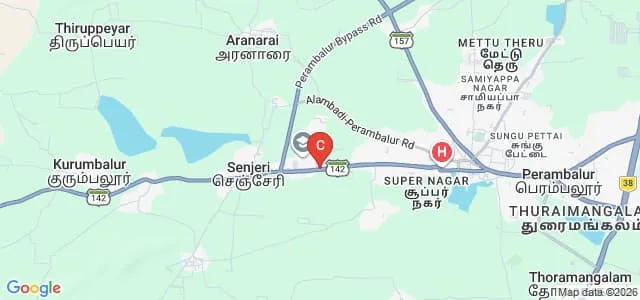 Dhanalakshmi Srinivasan Institute of Medical Sciences and Hospital, Perambalur Map