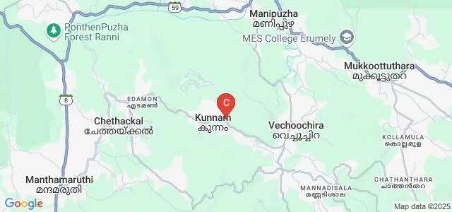 Viswabrahmana College, Pathanamthitta Map