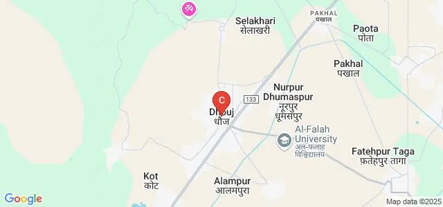 Al-Falah School of Humanities and Languages, Faridabad Map